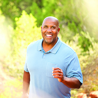 african american man exercising